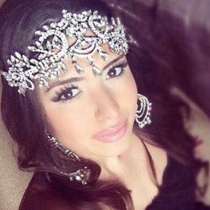Crystal tiara headband